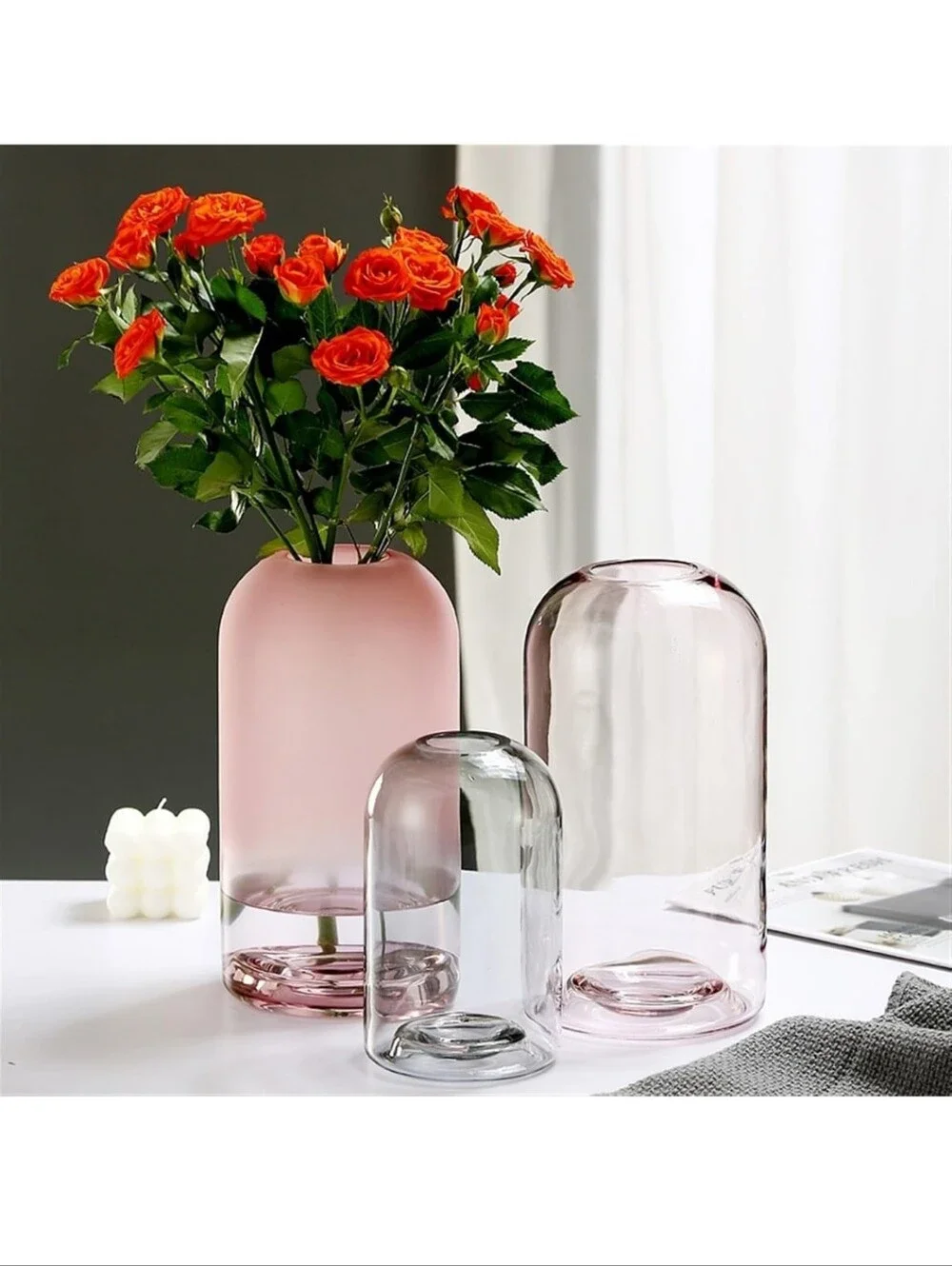 Lovulife Amazon Purple Pink Glass Vase